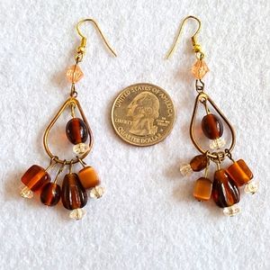 Glass bead earrings